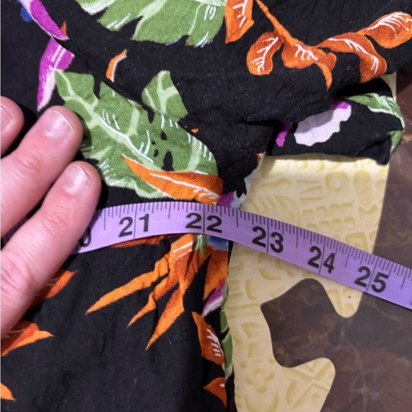 Vintage Black and Purple Floral Button Down Shirt - Picture 8 of 10